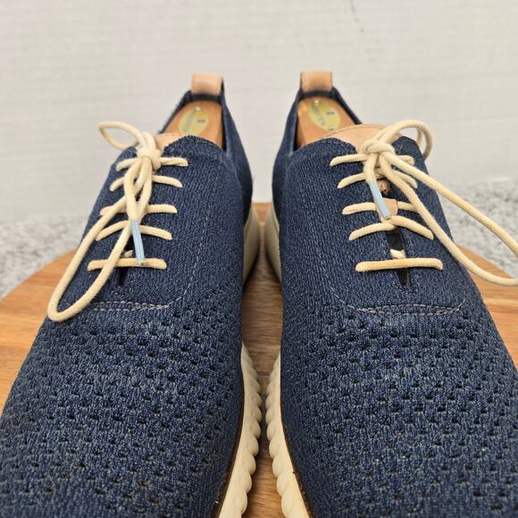 Cole Haan Mens 10.5M 2.ZeroGrand Navy Stitchlite Wingtip Business Casual Oxford main image 13